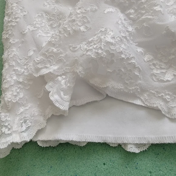 White Lace Cocktail Dress Sz 12 - Picture 3 of 8